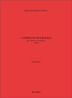 Mario Castelnuovo-Tedesco, Capriccio diabolico Guitar and Orchestra Partitur