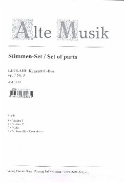 Cover Konzert C-Dur op.7,3 für Flöte (Oboe, Violine), Streicher und Bc Streicherset (3-3-2-3)