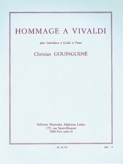Cover Hommage ŕ Vivaldi pour contrebasse ŕ cordes et piano