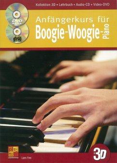 Cover Anfängerkurs für Boogie-Woogie-Piano in 3D (+CD +DVD): für Klavier