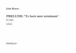 Cover John Rutter, Prelude - Te Lucis Ante Terminum Orgel Buch