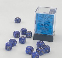 ScarabŽ 12mm d6 Royal Blue/gold Dice Block (36 dice)