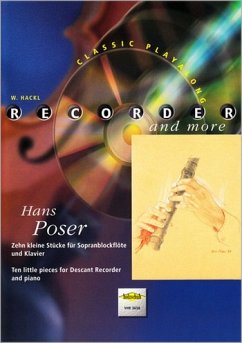Cover 10 kleine Stücke (+CD) für Sopranblockflöte und Klavier Classic Playalong