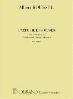 A. Roussel L'Accueil Des Muses Pianoforte