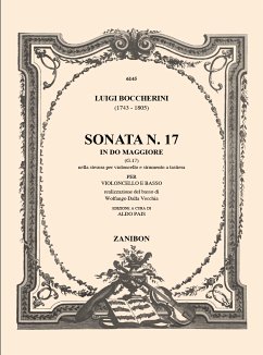 Cover Sonate C-Dur Nr.17 G17 für Violoncello und Bc