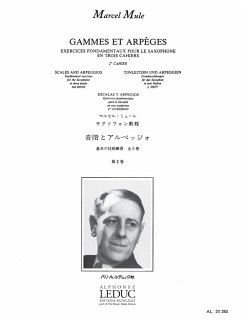 Cover Gammes et arpeges vol.2 exercices fondamentaux pour le saxophone