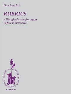 Cover Rubrics: A Liturgical Suite for Organ