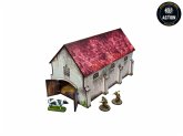 WW2 Normandy Cowshed PREPAINTED [28mm/1:56]