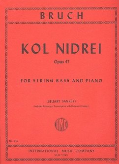 Cover Kol nidrei op.47 for double bass and piano