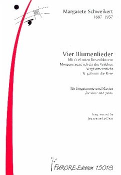 Cover 4 Blumenlieder für Gesang und Klavier Partitur