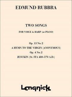 2 Songs op.4 no.2 and op.13 no.2 for voice and harp (piano)