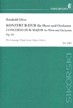 Cover Concerto in B Major op.91 for Horn and Orchestra for horn and piano