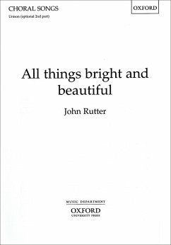 Cover All Things bright and beautiful for unisono chorus and piano