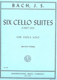 Cover 6 Cello Suites for viola solo