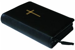 Cover Gotteslob-Buchhülle Kreuz Schwarz/Kustleder