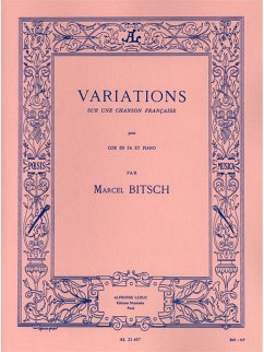 Variations sur une chanson francaise pour cor et piano