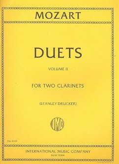 Cover 6 Duets vol.2 for 2 clarinets parts