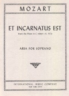 Et incarnatus est from the Mass c minor KV417 for soprano and piano