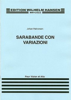 Sarabande con variazioni for violin and viola score and parts, archive copy