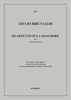 Quartetto in la maggiore per 4 flauti partitura e parti