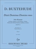 Dixit Dominus Domino meo BuxWV17 für Tenor (Sopran), Streicher und Bc Partitur und Stimmen (Bc ausgesetzt)