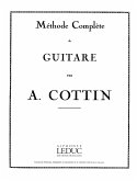 COTTIN METHODE COMPLETE GUITARE