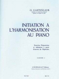 Cover GARTENLAUB INITIATION A L'HARMONISATION AU PIANO/VOLUME 1