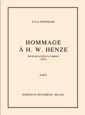 Luca Antignani, Hommage A Henze Partitur