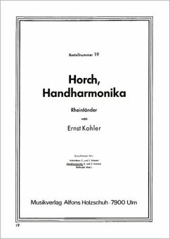 Cover HORCH HANDHARMONIKA RHEIN- LAENDER FUER HANDHARMONIKA (MIT 2. STIMME)
