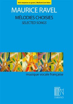 Cover Maurice Ravel, Mélodies Choisies - Selected Songs Medium [low] Voice and Piano Buch