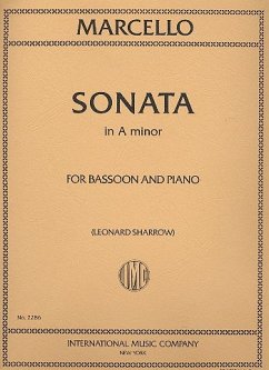 Cover Sonata a minor for bassoon and piano