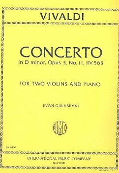 Concerto d minor F.IV:2 op.3,11 for 2 violins and piano