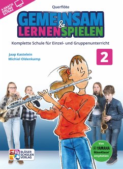 Cover Gemeinsam lernen & spielen Band 2 (+Online Audio) für Bläserklasse (Blasorchester) Flöte