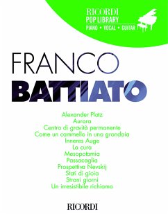 Cover Franco Battiato, Franco Battiato Piano and Vocal Buch