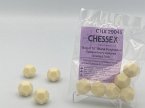 Opaque Polyhedral Bag of 10 Blank Ivory d12