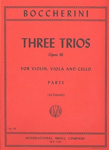 3 Trios op.38 for violin, viola and violoncello parts 3 Trios op.38 for violin, viola and violoncello parts