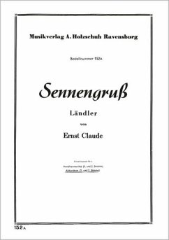 Cover Sennengruss Ländler für Akkordeon 2 Stimmen