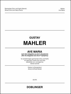 Cover Ave Maria für gem Chor und Harfe Partitur