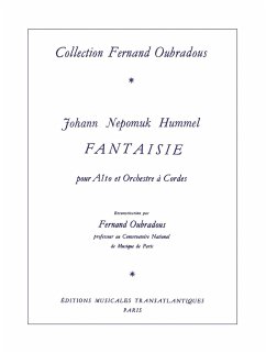 Cover Fantaisie pour alto et orchestre ŕ cordes pour alto et piano