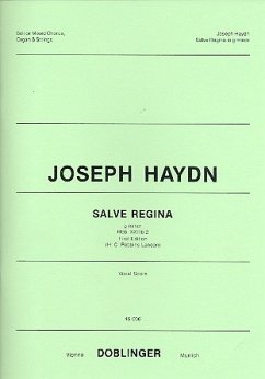 Salve Regina g-minor Hob.XXIIIb:2 for soli, mixed chorus, organ and strings vocal score