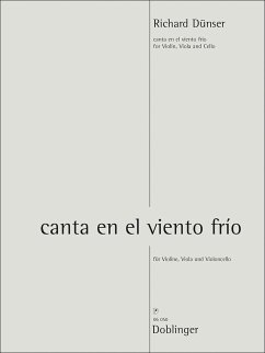 Cover Canta en el viento frio für Violine, Viola und Violoncello Partitur und Stimmen