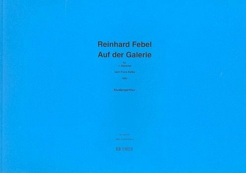 Auf der Galerie für 11 Streicher Studienpartitur Auf der Galerie für 11 Streicher Studienpartitur