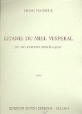 Litanie du miel vesperal per uno strumento melodico grave (Baßschlüssel)