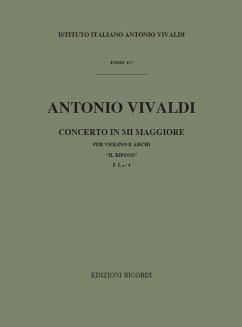 Concerto mi maggiore F.I:4 Il riposo per violino e archi partitura