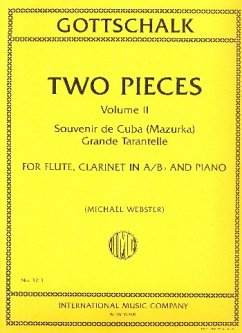 Cover 2 Pieces vol.2 for flute, clarinet and piano parts
