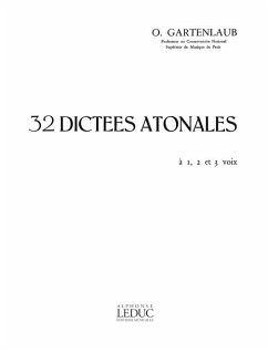 Cover GARTENLAUB 32 DICTEES ATONALES SUPERIEUR (1,2 ET 3 VOIX)