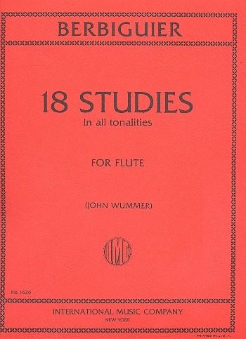 18 Studies for flute, in all tonalities