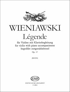 Cover Legende op.17 für Violine und Klavier