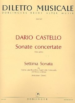 Settima sonata für Violine (Blockflöte), Fagott (Violoncello) und Bc