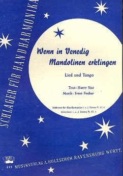 Cover Wenn in Venedig die Mandolinen erklingen für diatonische Handharmonika (1.+2. Stimme)